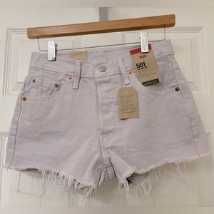 Levi's 501 High Rise Lavender
Denim Shorts Size 24